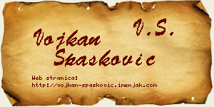 Vojkan Spasković vizit kartica
